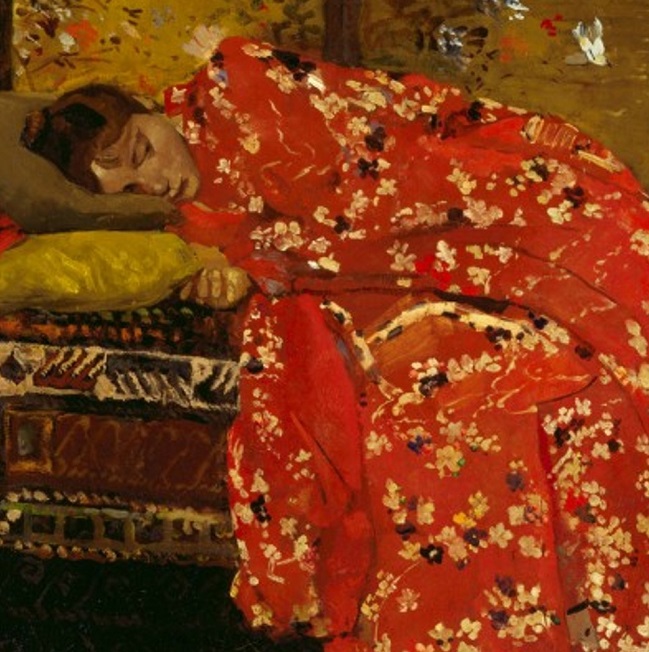 girl in red kimono k u